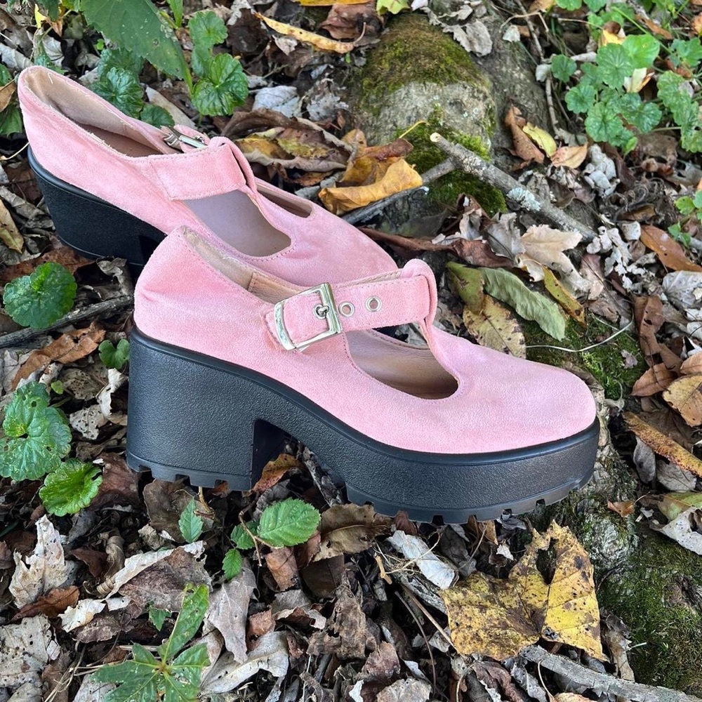 Pink Mary Janes